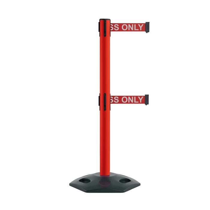 RED / RED WITH "AUTHORIZED ACCESS ONLY" WHITE LETTERS
