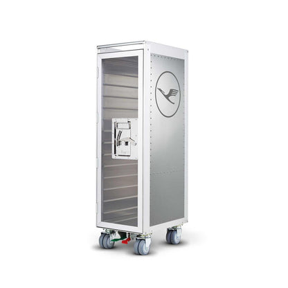 bordbar | rivet rocker trolley | OUTER TROLLEY ONLY -  aluminium with transparent