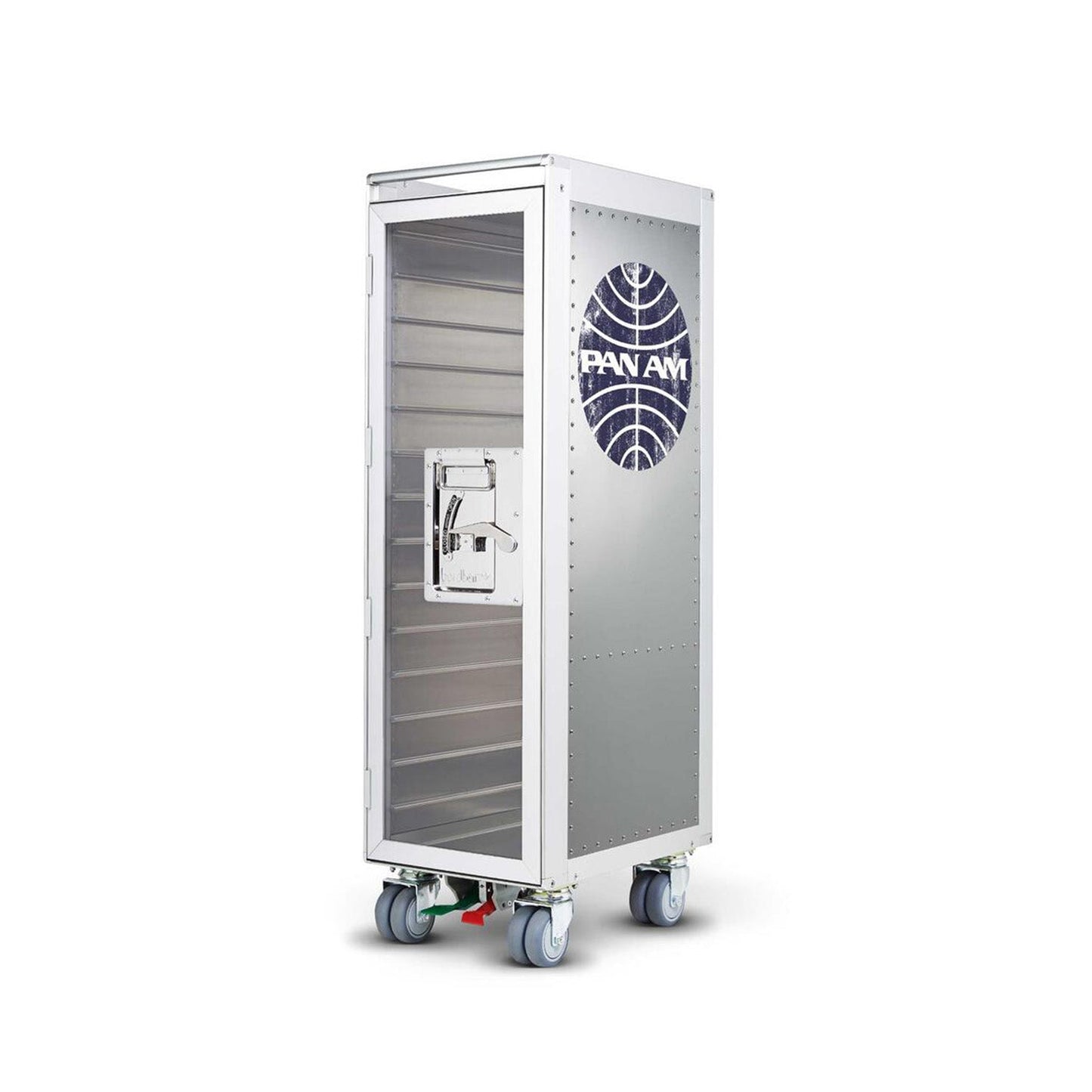 bordbar | rivet rocker trolley | OUTER TROLLEY ONLY -  aluminium with transparent
