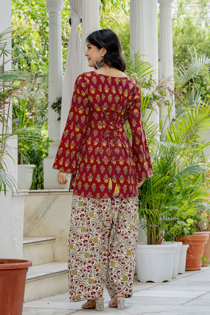RUBY IVORY FARSHI SUIT SET