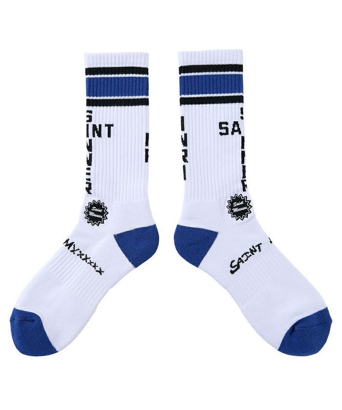 Saint Micheal Saint Sinner Socks - Blue