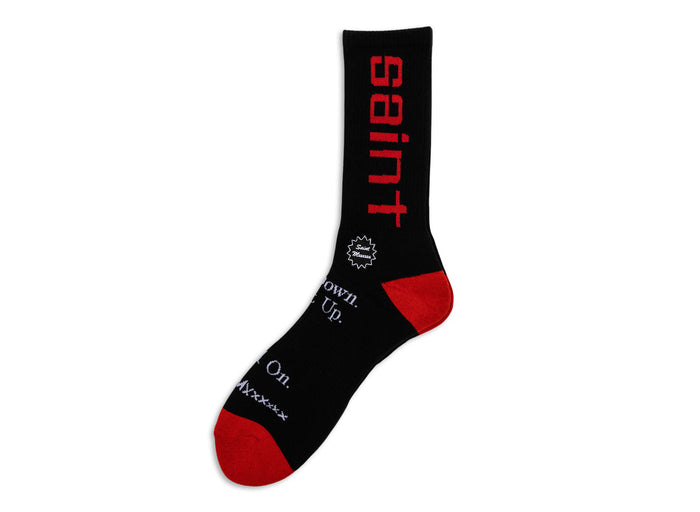 Saint Micheal Sit Down Socks - Black