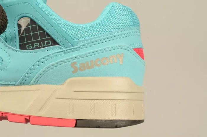 Saucony GRID SD2015 S70217-12 Teal White Red  Mens Sneakers
