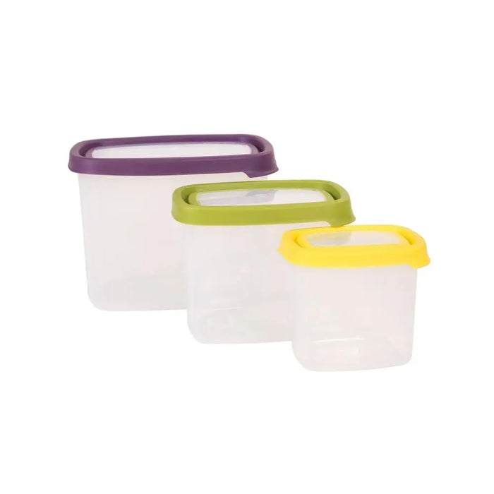 Seal It 3 Piece Rectangular Box Set (2.14L, 1.05L, 430ml) Wham Storage