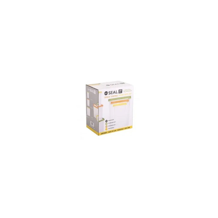 Seal It 3 Piece Tall Rectangular Food Box Set (3.2L,1.7L,750ml) Wham Storage