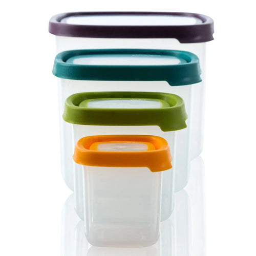 Seal It 4 Piece Square Food Box Set (3.5L, 1.7L, 650ml, 230ml) Wham Storage