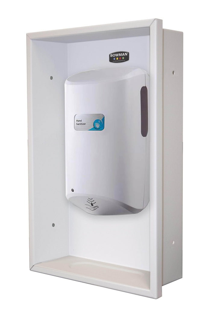 Semi - Recessed Hand Sanitizer Dispenser - Crowd Control Warehouse
