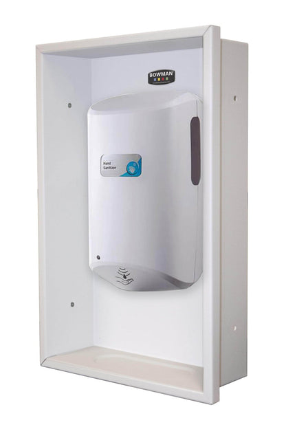Semi - Recessed Hand Sanitizer Dispenser - Crowd Control Warehouse