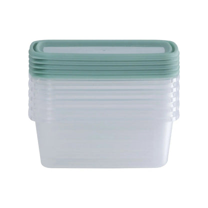 Set of 5 Everyday 0.5 Litre Plastic Food Boxes with Lids Wham Storage
