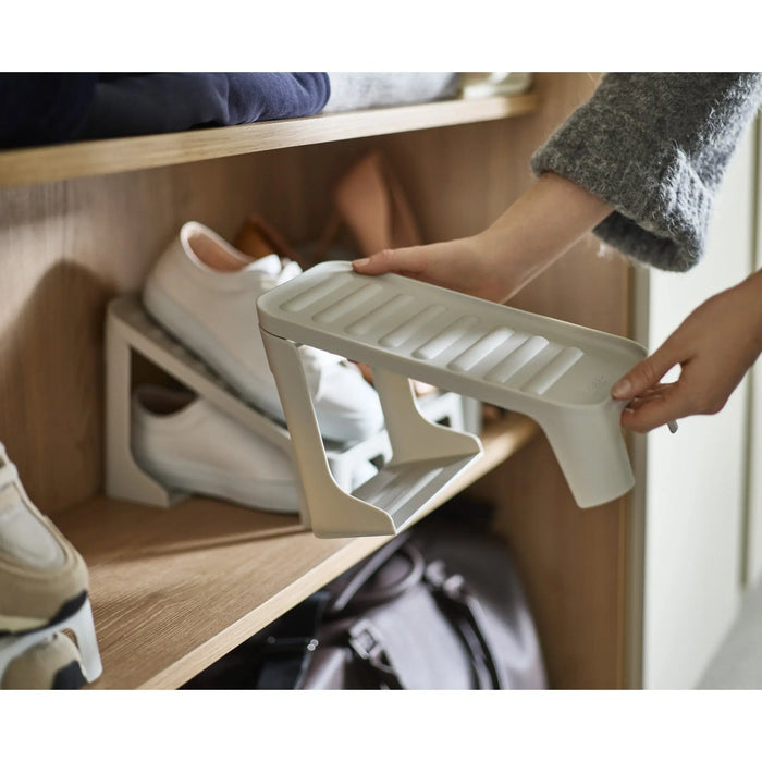 Shoe-In Compact 2-Piece Ecru Shoe Caddy Joseph Joseph
