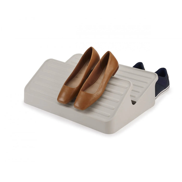Shoe-In Large Space-saving Ecru Shoe Rack Joseph Joseph