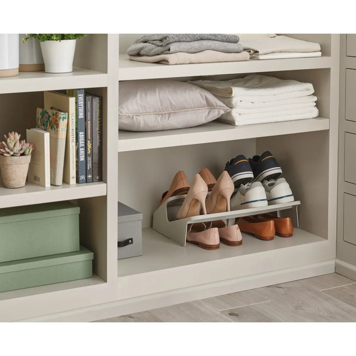 Shoe-In Large Space-saving Ecru Shoe Rack Joseph Joseph