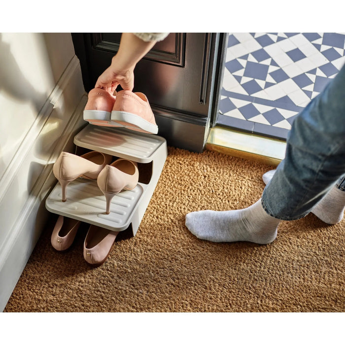 Shoe-In Space-saving Ecru Shoe Rack Joseph Joseph