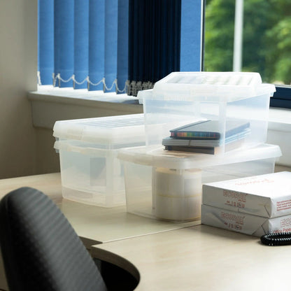 SINGLE - 10.5 Litre Wham Clip Plastic Box with Lid 6.02 Wham Storage