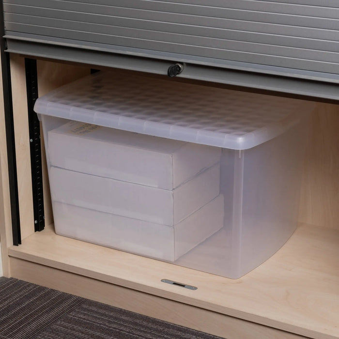 SINGLE - 62 Litre Wham Clip Plastic Storage Box with Lid 13.02 Wham Storage