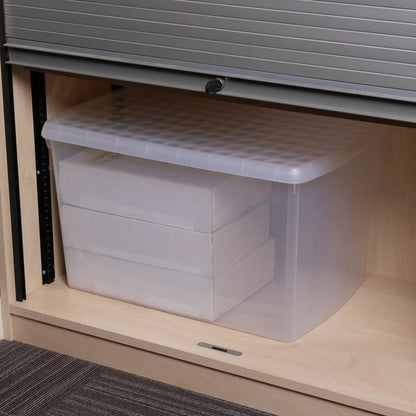 SINGLE - 62 Litre Wham Clip Plastic Storage Box with Lid 13.02 Wham Storage