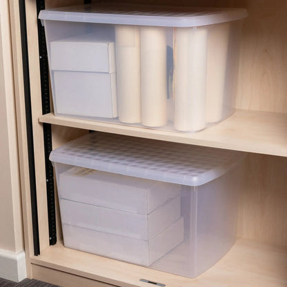 SINGLE - 62 Litre Wham Clip Plastic Storage Box with Lid 13.02 Wham Storage