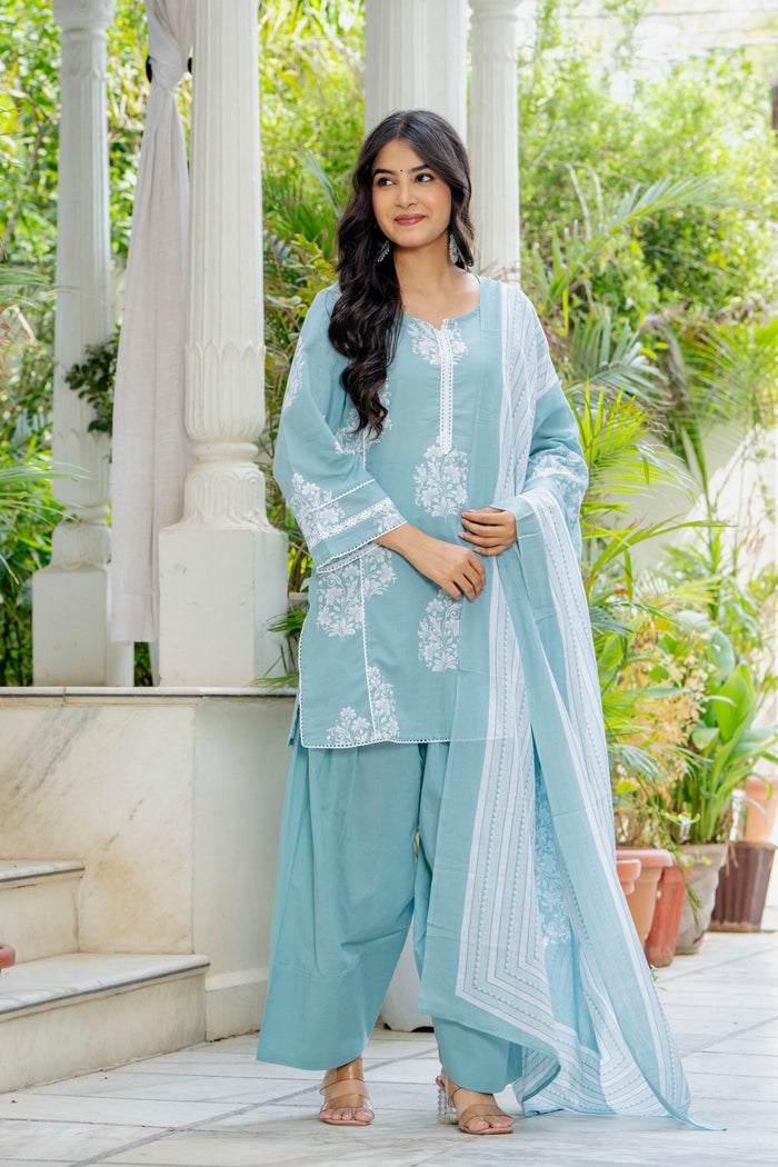 SKY BLOOM FARSHI SUIT SET