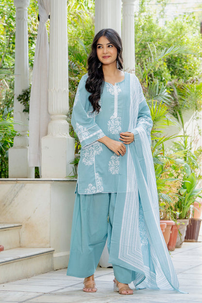SKY BLOOM FARSHI SUIT SET
