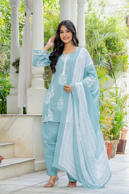 SKY BLOOM FARSHI SUIT SET