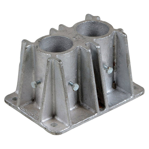 Steel Pipe Safety Railing Double Socket - Crowd Control Warehouse