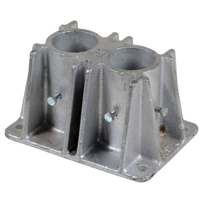 Steel Pipe Safety Railing Double Socket - Crowd Control Warehouse