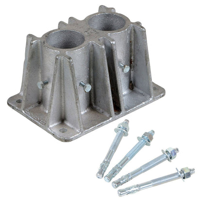 Steel Pipe Safety Railing Double Socket - Crowd Control Warehouse