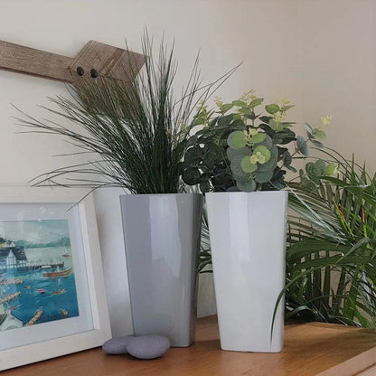 Studio 16cm Tall Square High Gloss Indoor Planter Wham Storage