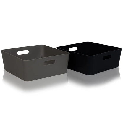 Studio Textured Plastic Storage Basket 15.04 Wham Storage