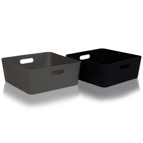 Studio Textured Plastic Storage Basket 15.04 Wham Storage