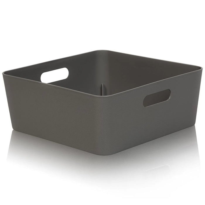 Studio Textured Plastic Storage Basket 15.04 Wham Storage