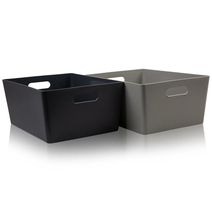 Studio Textured Plastic Storage Basket 5.02 Wham Storage