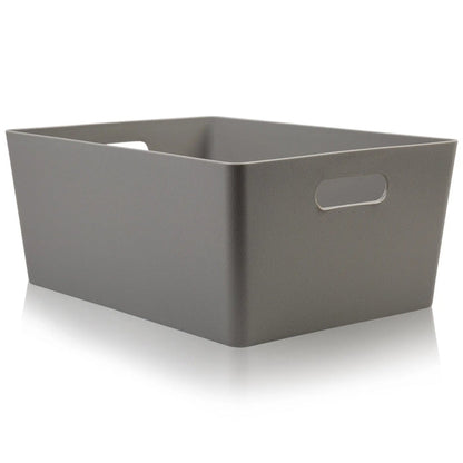Studio Textured Plastic Storage Basket 5.02 Wham Storage