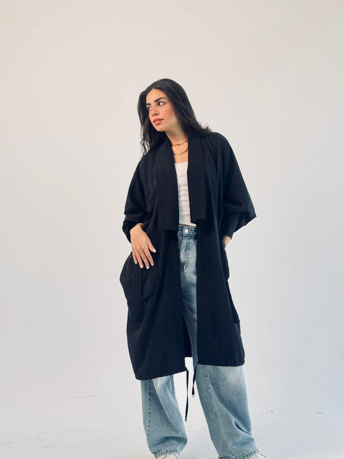 Summer Oversized Kimono -Black