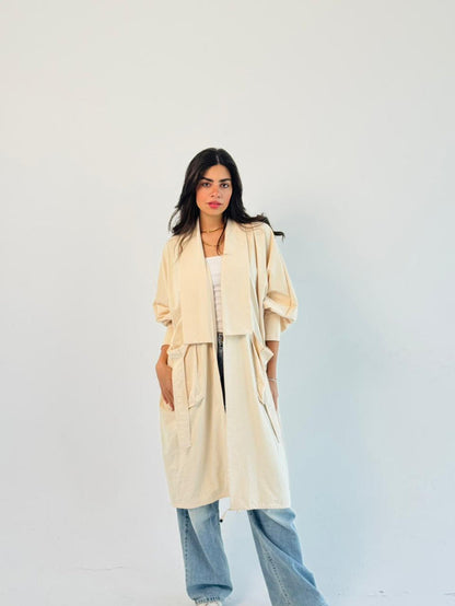 Summer Oversized Kimono-Beige