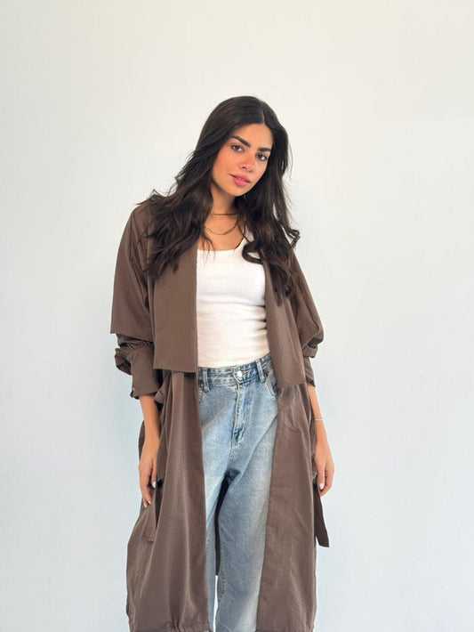 Summer Oversized Kimono-Brown