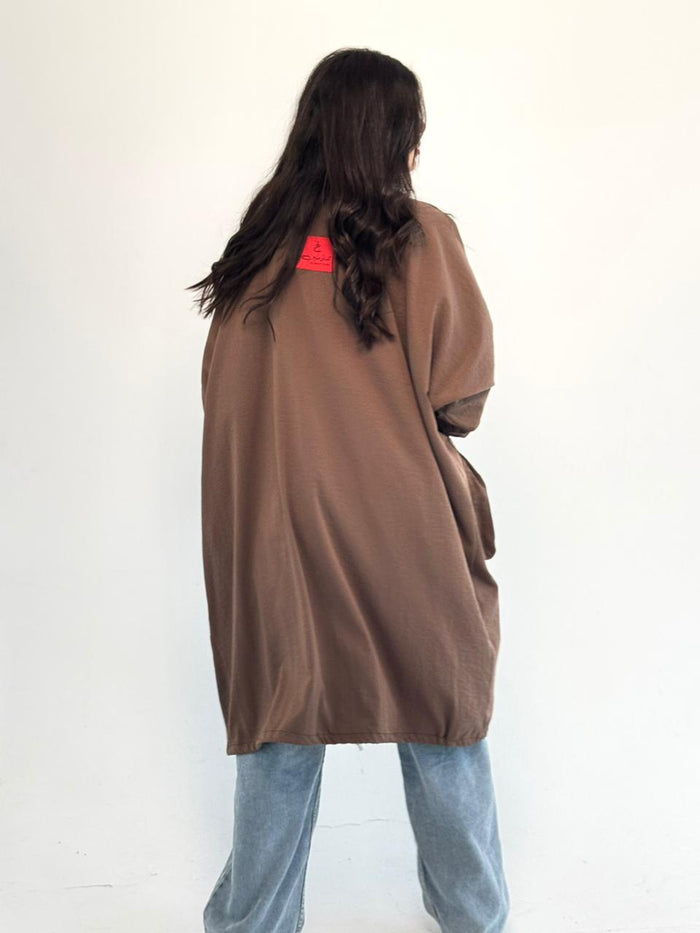 Summer Oversized Kimono-Brown