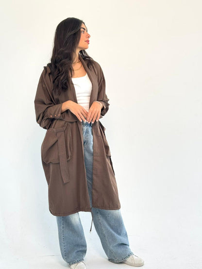 Summer Oversized Kimono-Brown