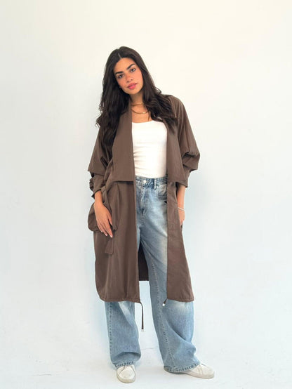 Summer Oversized Kimono-Brown