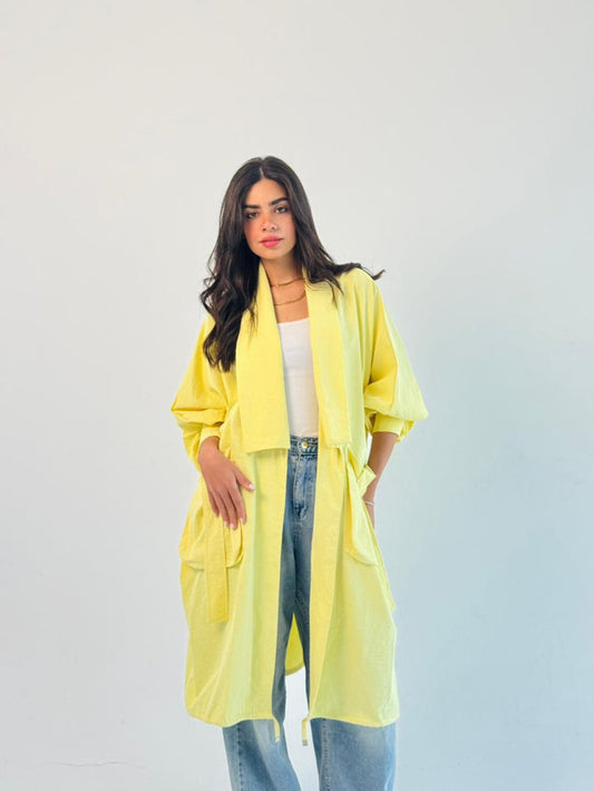 Summer Oversized Kimono-Yellow