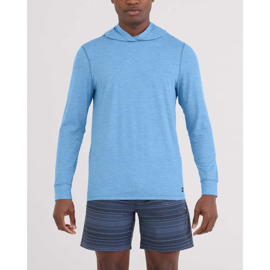 SAXX - DROPTEMP ALL DAY COOLING HOODIE | Tranquil Blue Heather
