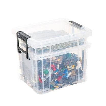 Two Tier Stackmaster Plastic Storage Box with Lid Strata