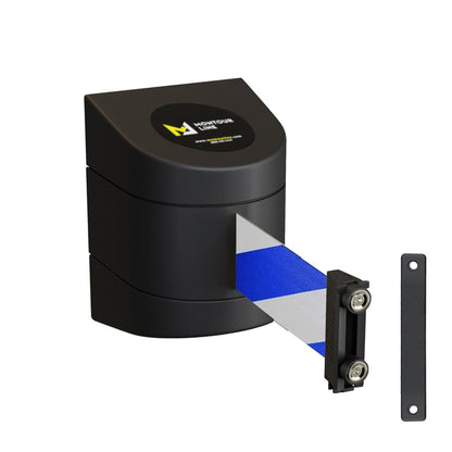 Blue and White Diagonal / STANDARD FIXED MOUNT / MAGNETIC BELT END WITH WALL RECEIVER
