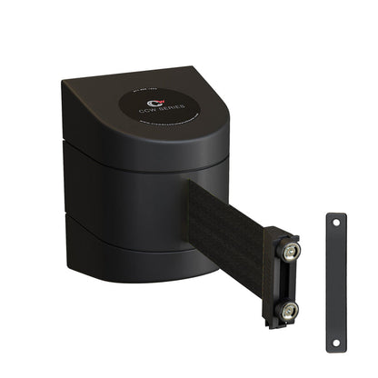Wall Mounted Retractable Belt Barrier, 30 Ft. Belt - Montour Line WMX160 - Crowd Control Warehouse