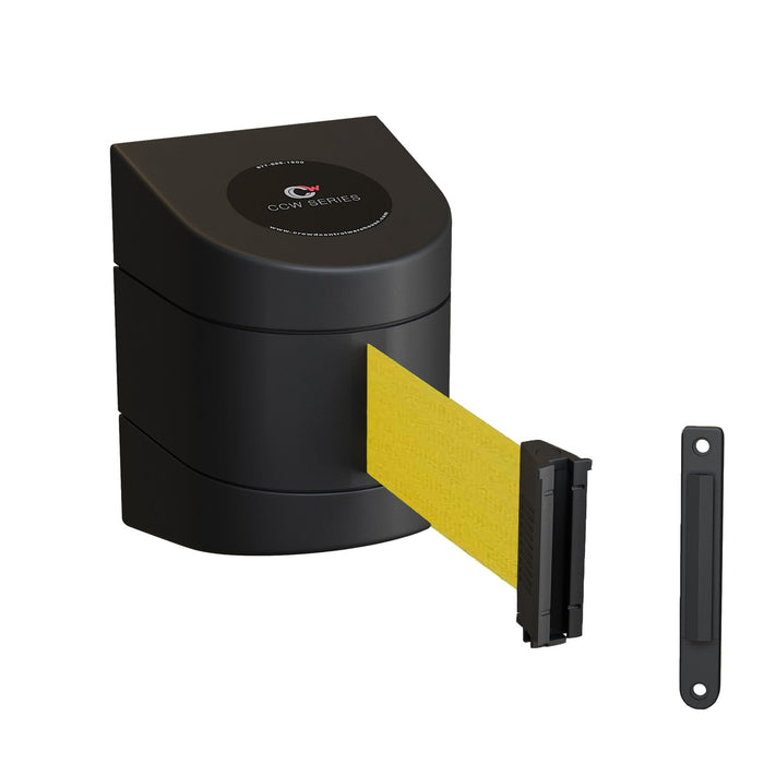 Wall Mounted Retractable Belt Barrier, 30 Ft. Belt - Montour Line WMX160 - Crowd Control Warehouse