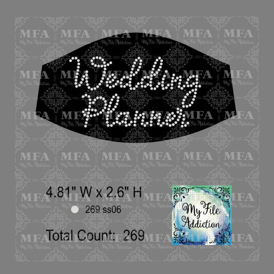 Wedding Planner Small Rhinestone Digital Download File