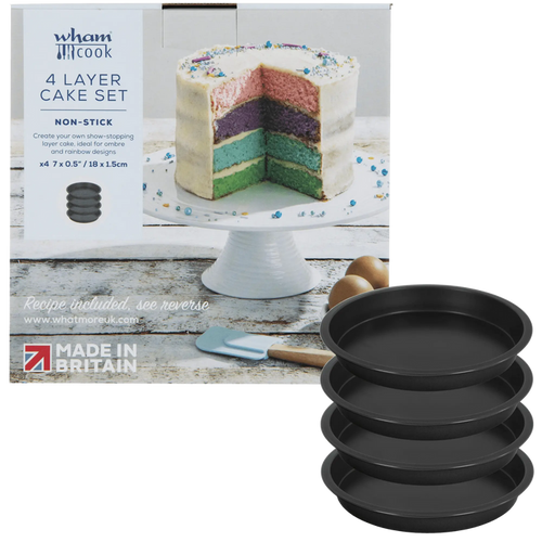 Wham Cook 4 Layer Rainbow Cake Set 18cm Wham Cook