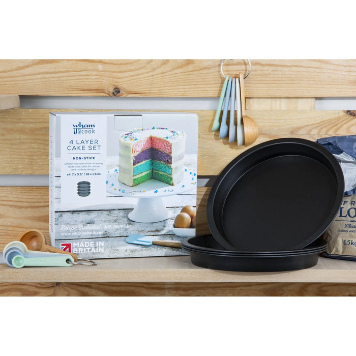 Wham Cook 4 Layer Rainbow Cake Set 18cm Wham Cook