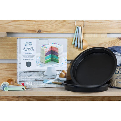 Wham Cook 4 Layer Rainbow Cake Set 18cm Wham Cook