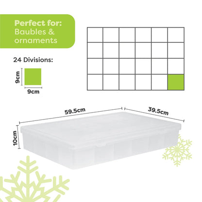 Wham Festive 3 Piece Tree & 2 Bauble Storage Boxes Wham Storage